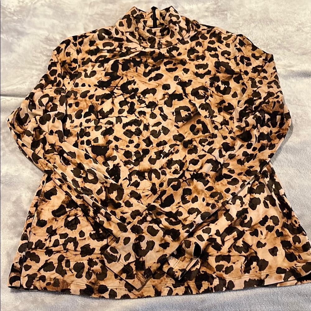 CAbi Style #8001 Limited Edition Animal Print Dress Up Turtleneck